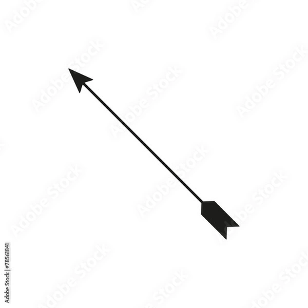 Fototapeta The arrow icon. Arrow symbol. Flat