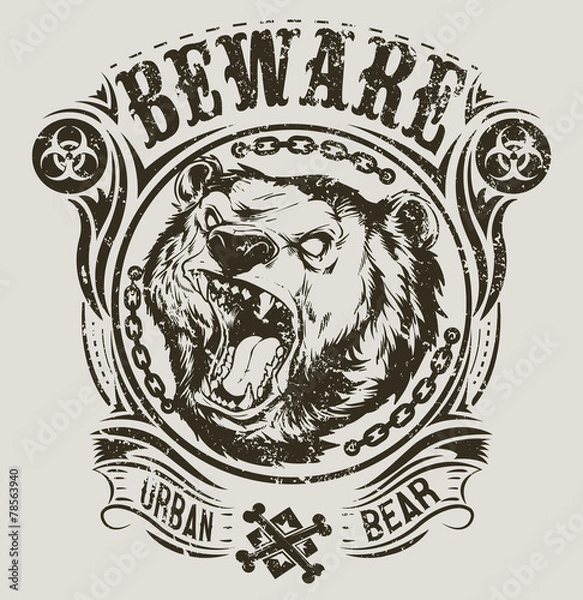 Fototapeta Urban bear