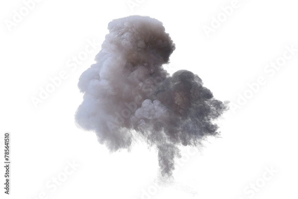 Fototapeta Cannon explosion on transparent background