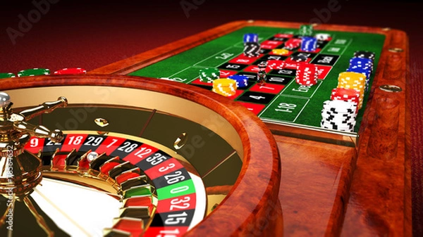 Fototapeta Casino Roulette Table