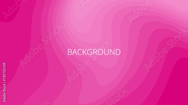 Fototapeta Pink abstract background with sharp wavy lines and gradient transition, dynamic swirl shape. Inclined bends	
