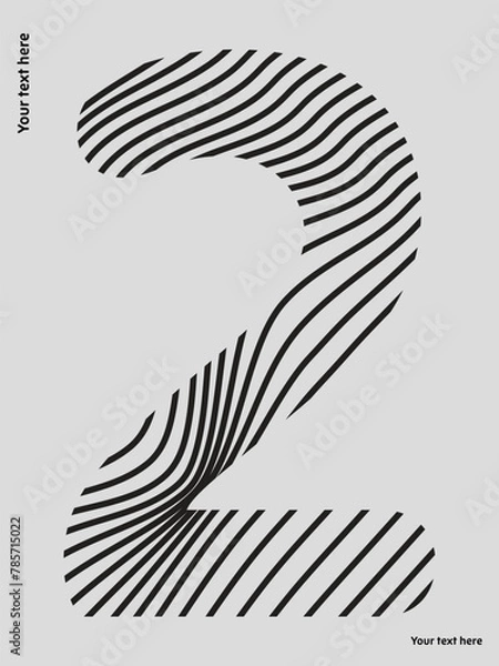 Obraz Two zebra streps vector design