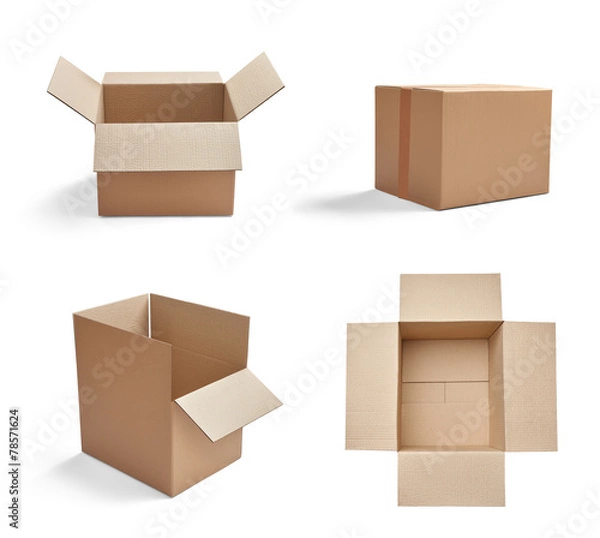 Obraz box package delivery cardboard carton