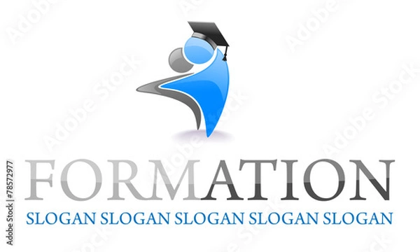 Fototapeta logo formation H