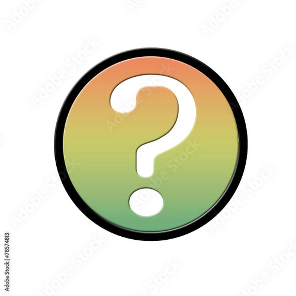 Fototapeta Fragezeichen