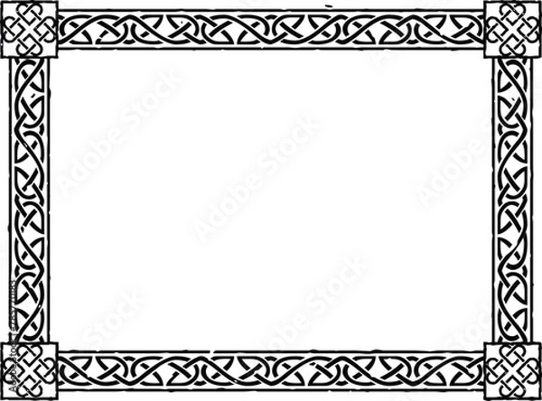 Obraz Large Rectangular Celtic Frame - Heart Knots