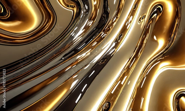 Obraz Gilded Whispers: Captivating Gold Texture Backdrops