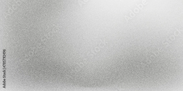 Fototapeta Gradient texture with grain effect black white. Abstract background with noise dots. Random halftone effect sand texture.