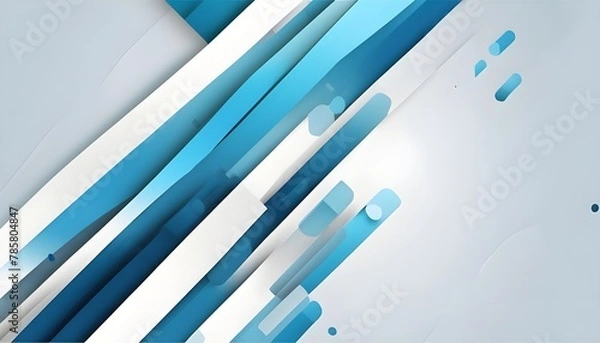 Obraz simple blue white background