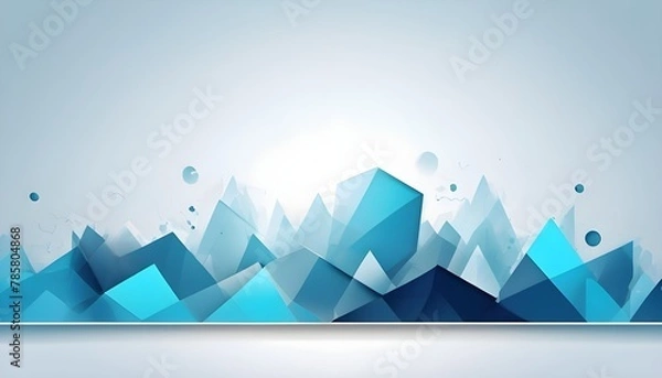 Obraz simple blue white background
