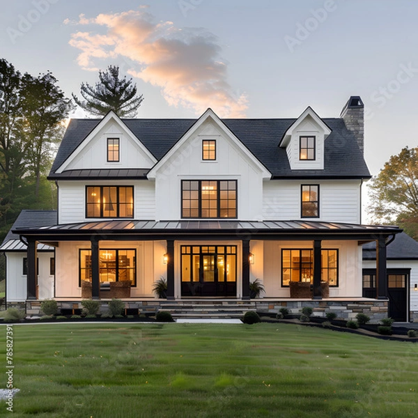 Obraz A modern Colonial home 