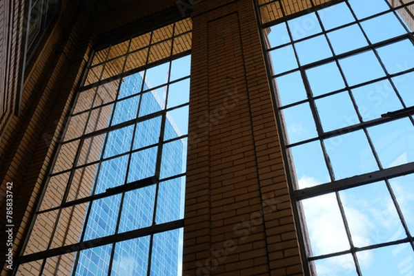 Obraz tall industrial windows