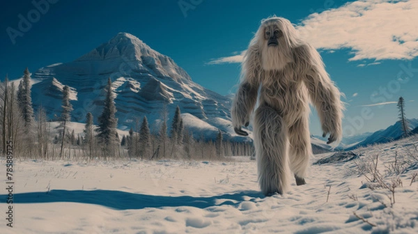 Obraz Yeti on mountain path