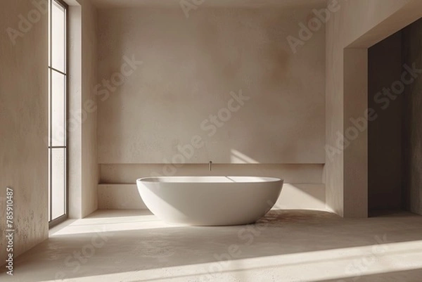 Obraz Bathroom Wall Mockup created with Generative AI