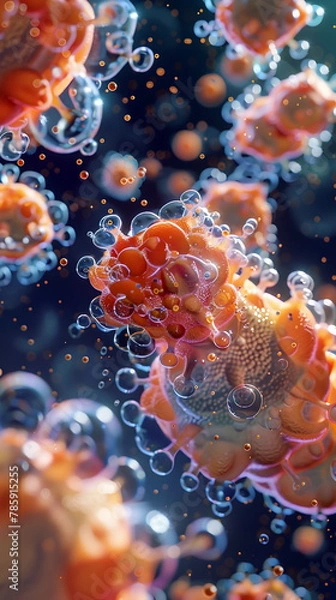 Fototapeta Immune Defense Mechanisms Combating Endoparasite Infestations in Microscopic