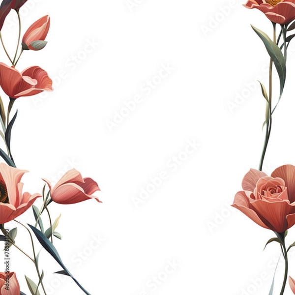 Obraz Flower frame background_11