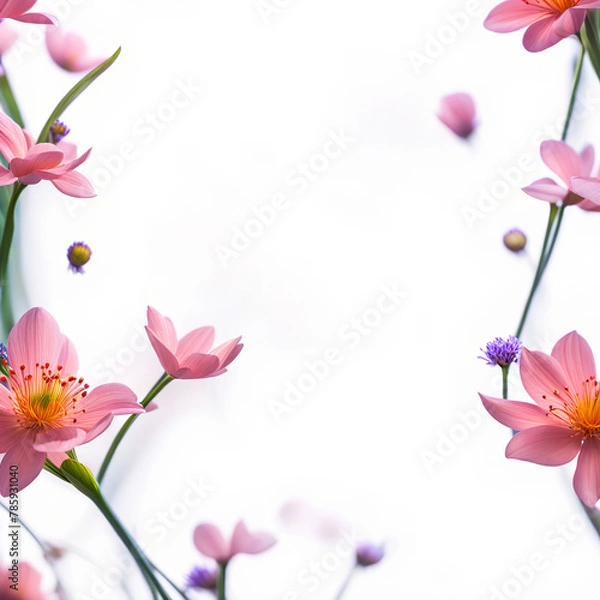Obraz Flower frame background_14