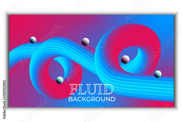 Obraz Modern background and fluid background design