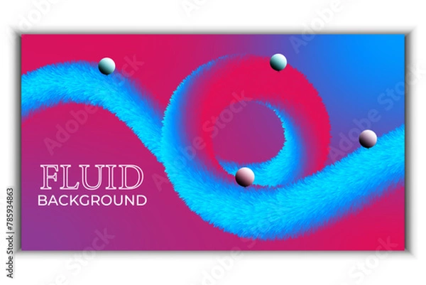 Obraz Unique Fluid Background Design
