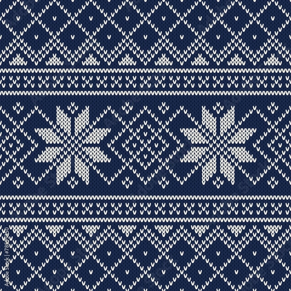 Fototapeta Sweter w stylu vintage. Wzór z dzianiny