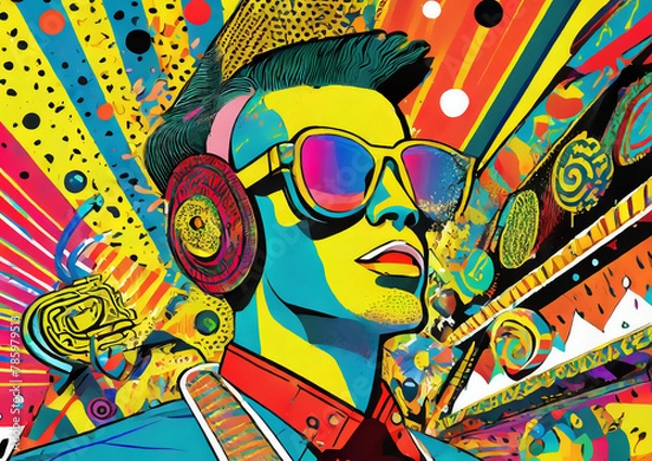 Fototapeta ユニークで芸術的なデジタルイラスト