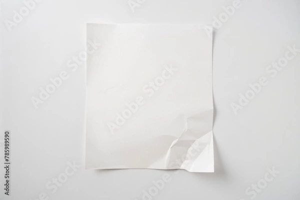 Fototapeta Blank paper mockup created with Generative AI