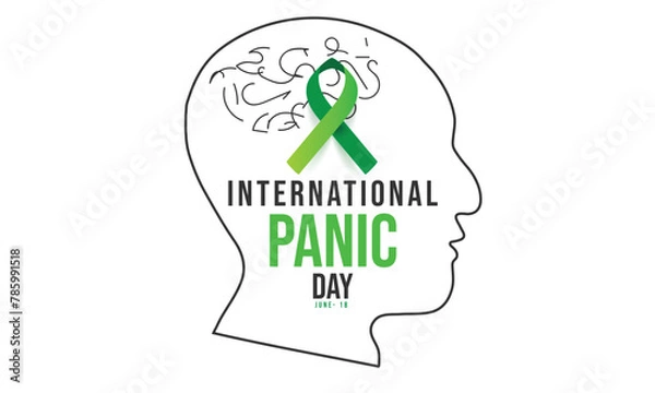 Fototapeta International Panic Day. background, banner, card, poster, template. Vector illustration.