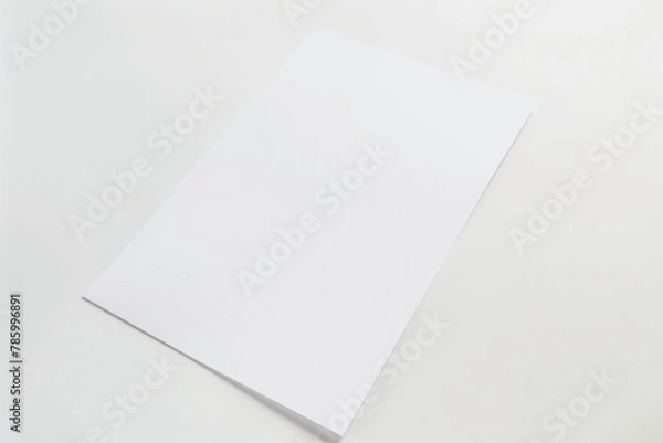 Fototapeta Blank paper mockup created with Generative AI