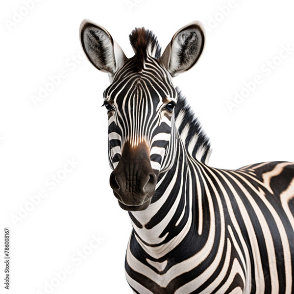 Fototapeta a zebra looking at the camera