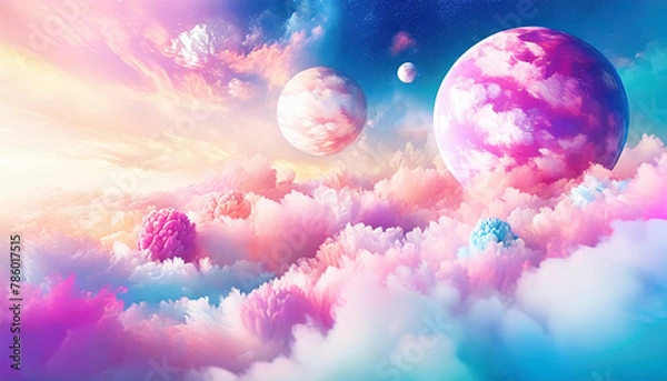 Obraz スイーツの惑星と宇宙