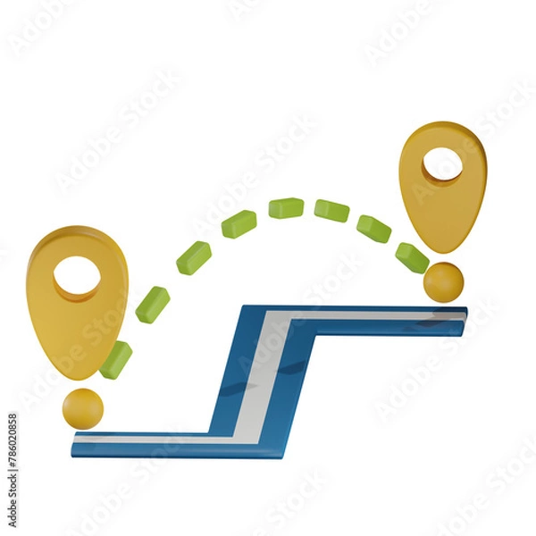 Obraz Distance 3D illustration