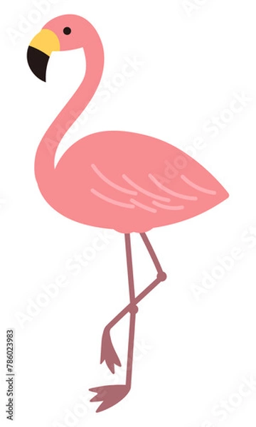 Fototapeta フラミンゴのイラスト