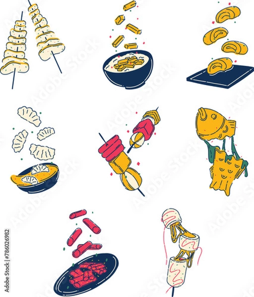 Obraz Food Illustration