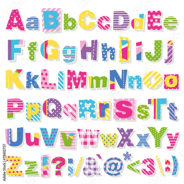 Obraz colorful letters collection