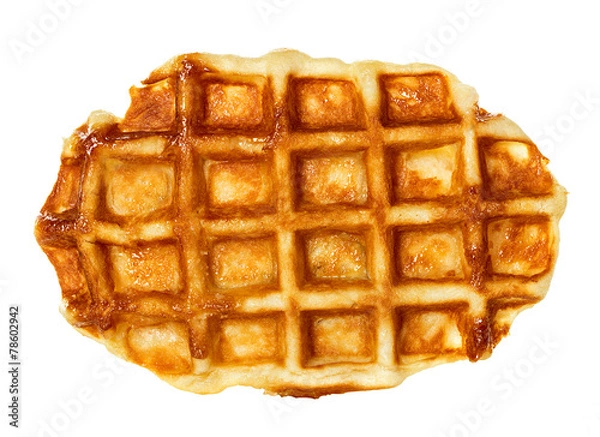 Obraz Liege waffles, pastries isolated on white