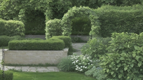 Obraz stone path in garden