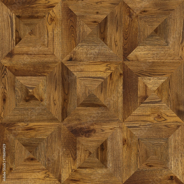 Obraz grunge parquet flooring design seamless texture for 3d interior