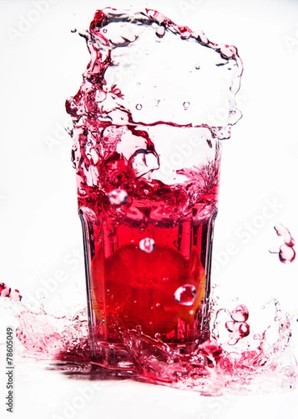 Fototapeta splash drink