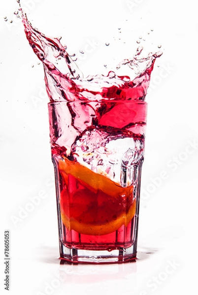 Fototapeta splash drink