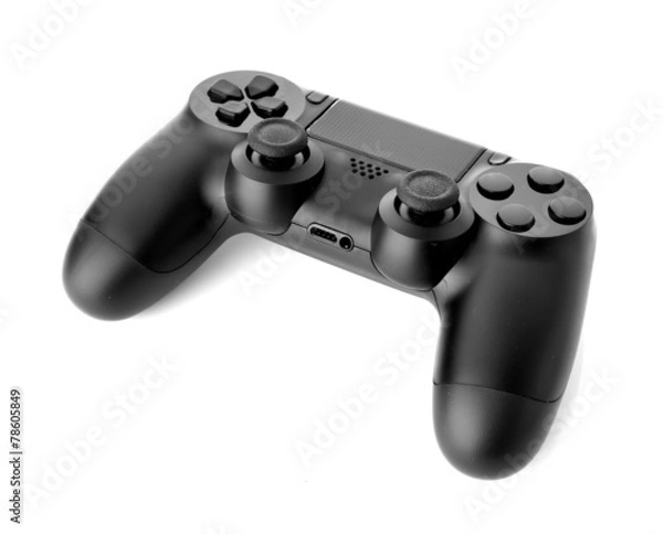 Fototapeta video game controller isolated on white background