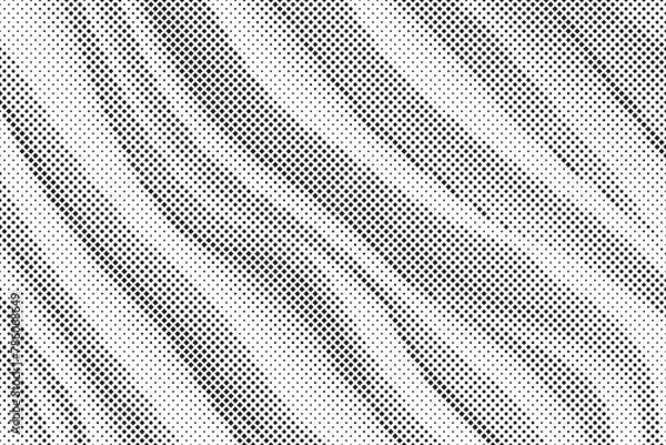 Fototapeta Background with squares halftone dots. Halftone vector background. Monochrome halftone pattern. Abstract geometric dots background. Pop Art comic background for website, card, poster.