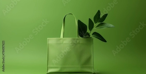 Obraz Eco bag mockup. Eco friendly concept. Zero waste. Space for text