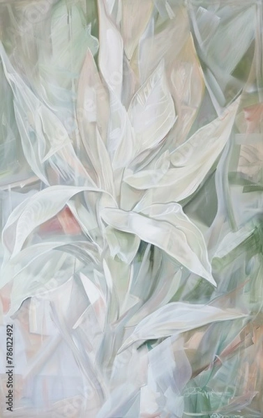Fototapeta abstract background with flowers