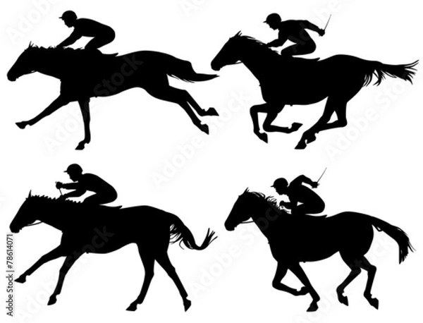 Fototapeta Racing horses