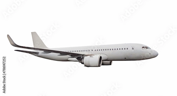 Obraz Airplane isolated on white background