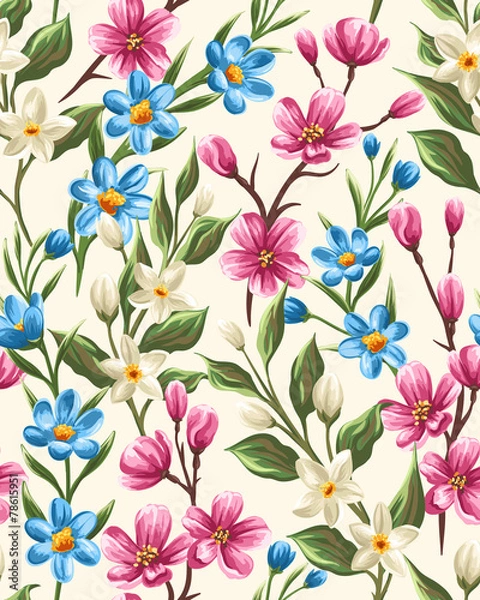 Obraz Floral seamless pattern