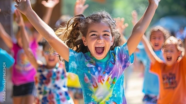 Fototapeta Welcome to our wonderful summer camp! We're thrilled to have your family join us for an unforgettable summer of fun, adventure, and growth.