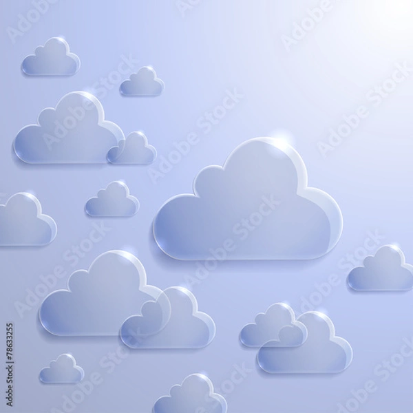 Obraz Abstract 3D glass graphics