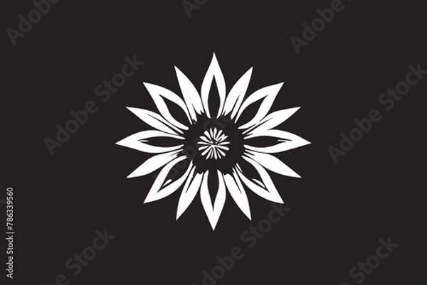 Fototapeta Black and white symmetrical textures: circular, square, rectangular, smooth, and beautiful irregular patterns. 🖤⚪