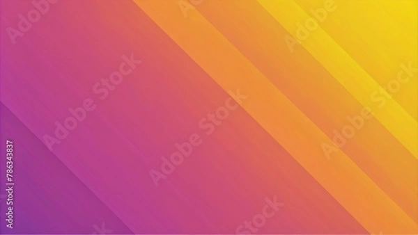 Fototapeta A smooth gradient background from yellow to orange and purple
